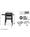 Gratar electric Lumin cu stativ, Weber Grills