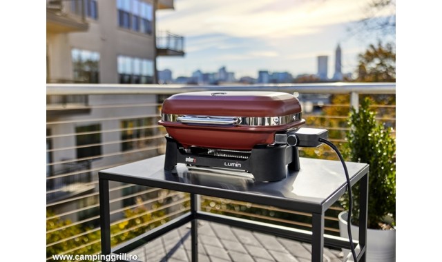 Gratar electric Lumin Compact visiniu, Weber Grills