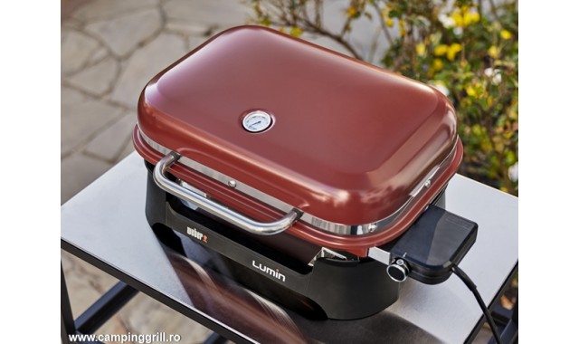 Electric grill Lumin crimson red, Weber Grills