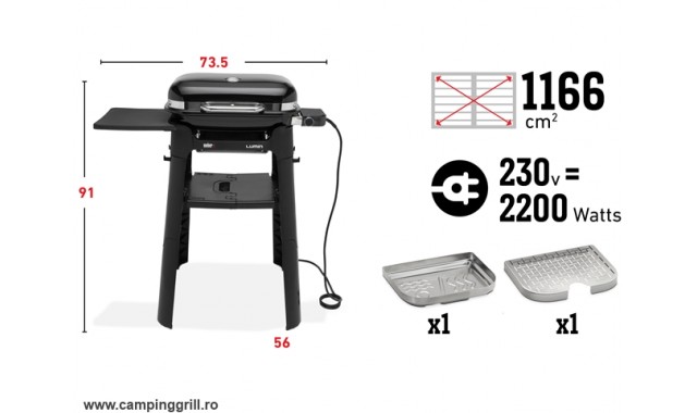 Electric grill Lumin Compact with stand, Weber Grills