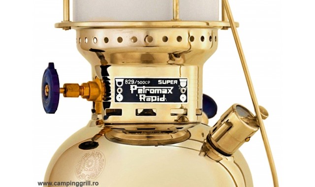 Petromax lamp HK 500 brass