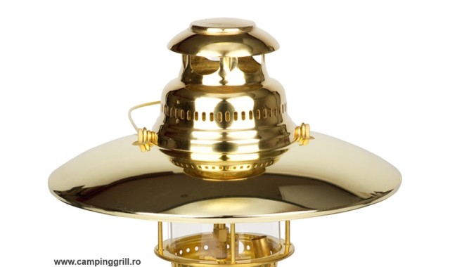 Petromax lamp HK 500 brass with reflector