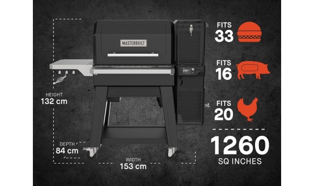 Masterbuilt charcoal smartgrill Gravity Series XT